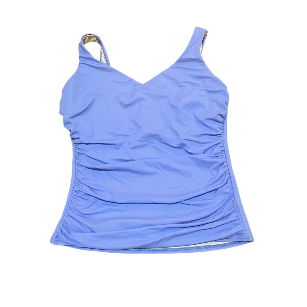 Miraclesuit Periwinkle One-Piece Tankini Style Swim Top